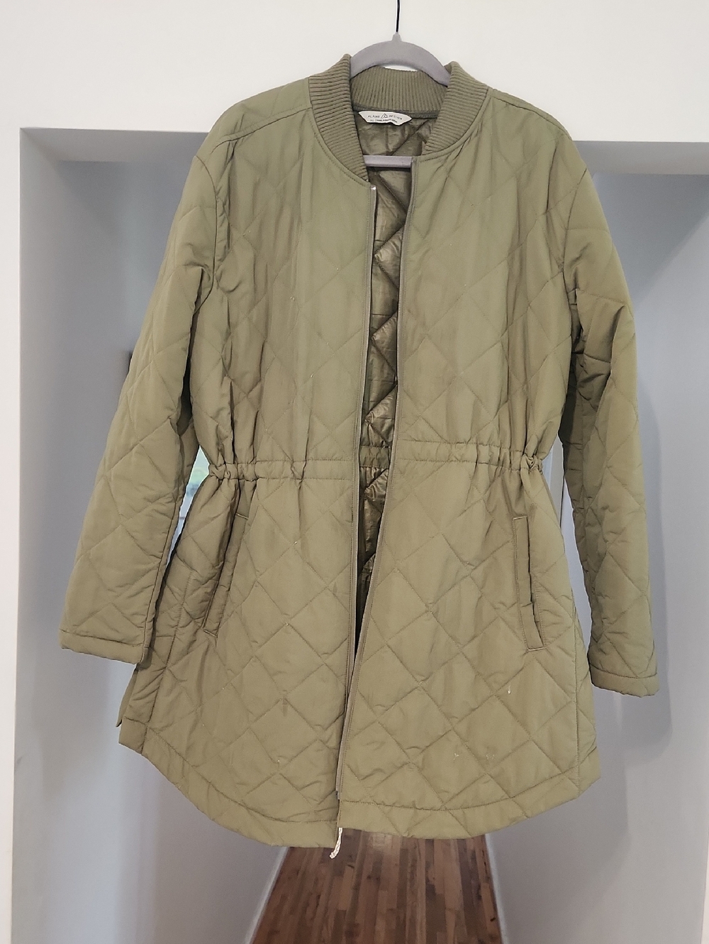 Alpine Quilted Olive Green Puffer Jacket